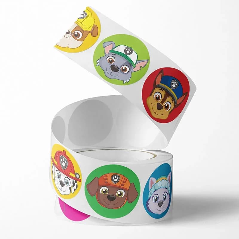 500Pcs/Set Stickers Paw Patrol Cartoon Chase Skye Stickers Cute Kids Stationery School Teacher Supplies Reward Sticker Toys Gift - 3