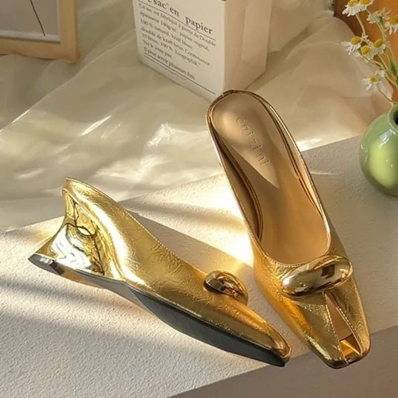Women Platform Sandals Flats Mules Hollow Wedge Sandals Summer 2025 Sexy New Slingback Woman Shoes Luxury Sandalias De Mujer - 3