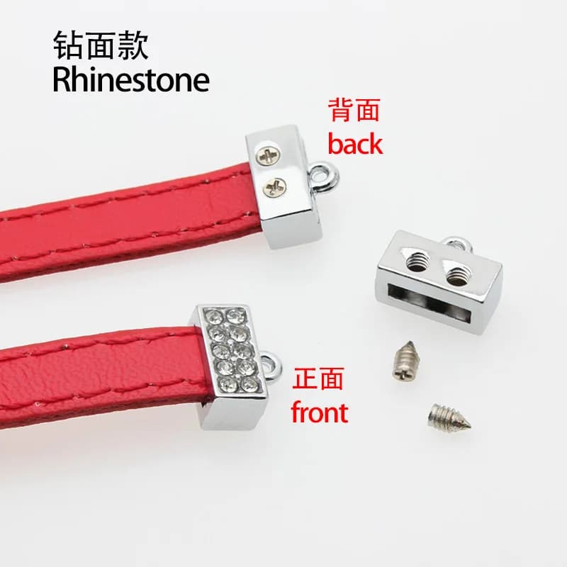 100 قطعة موصلات كريستال 8 مم و10 مم لصنع الأساور والإكسسوارات وسلاسل المفاتيح - 5