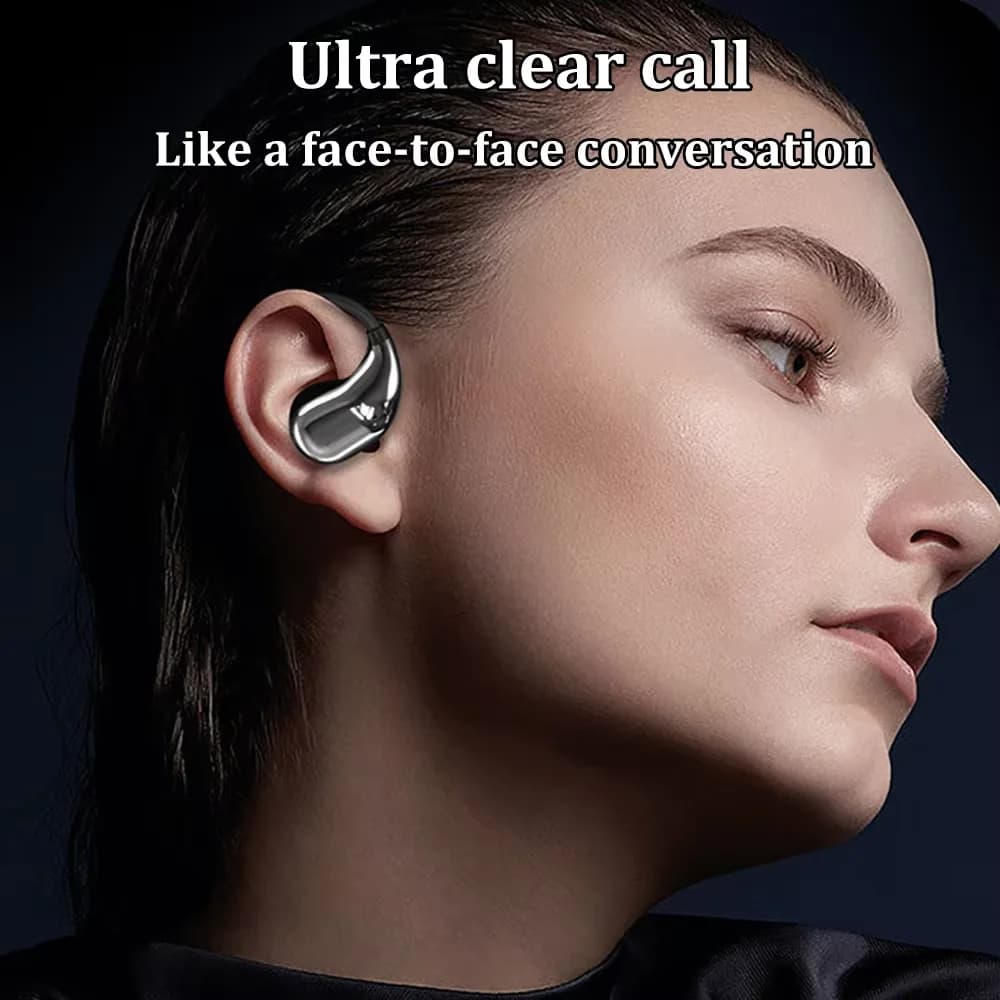 Lenovo Ear Hook Earphones Bluetooth 5.4 Wireless Sports Earbuds HiFi 9D Stereo LED Display TWS Touch Control Noise Cancel - 3