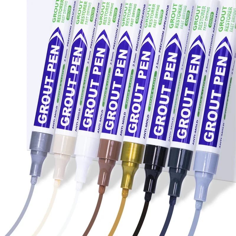 الجص القلم بلاط قلم طلاء مقاوم للماء بلاط الجص تلوين وقلم السدادة واسعة 2 مللي متر تلميح لإصلاح الحمام جدار الطابق الديكور - 3