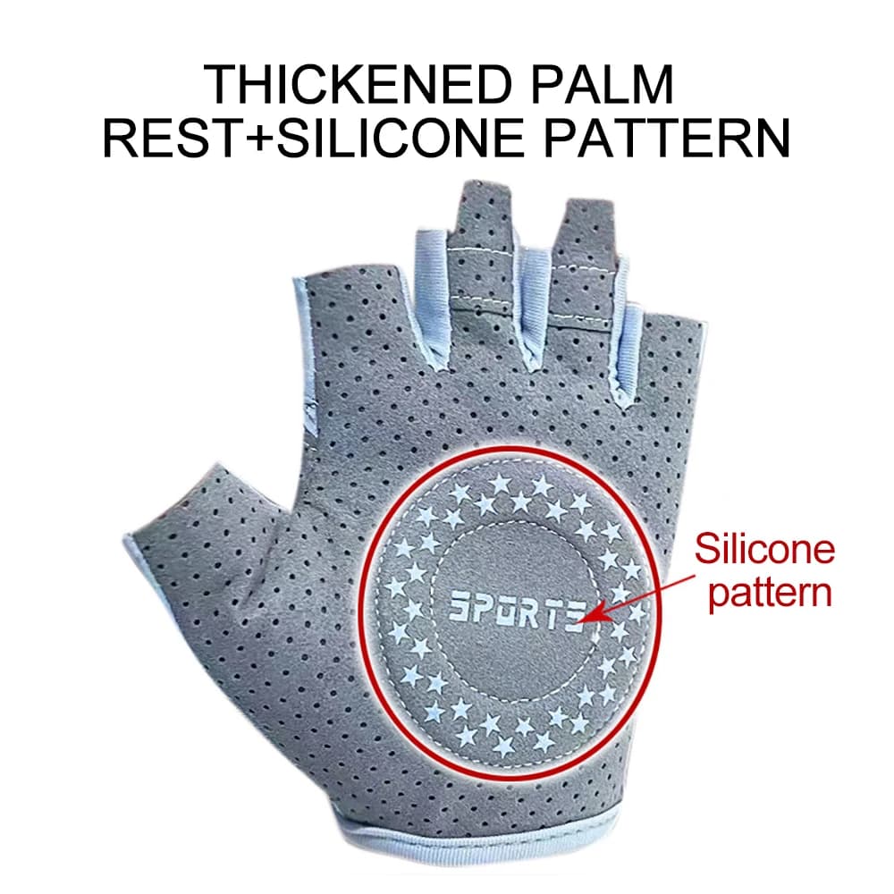زوج واحد من قفازات التمارين التنفسية، قفازات رفع الأثقال للصالة الرياضية، ركوب الدراجات، التمارين، اللياقة والتدريب، مع قبضة ممتازة - 4
