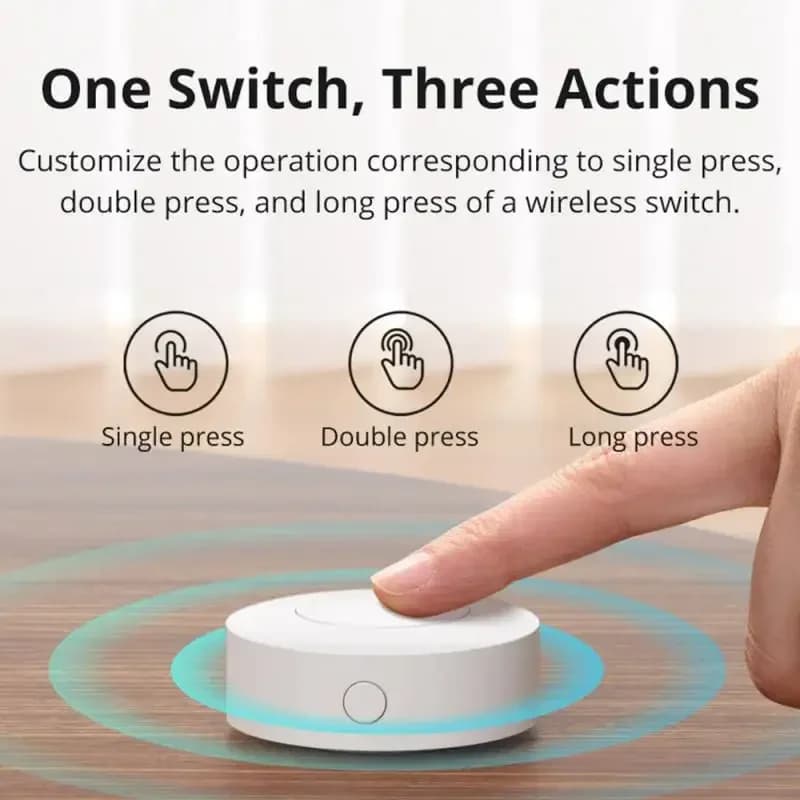 SONOFF SNZB-01P Zigbee Wireless Switch Button Smart Scene Switch Smart Home Voice Control For EWeLink APP Alexa Home Assistant - 2