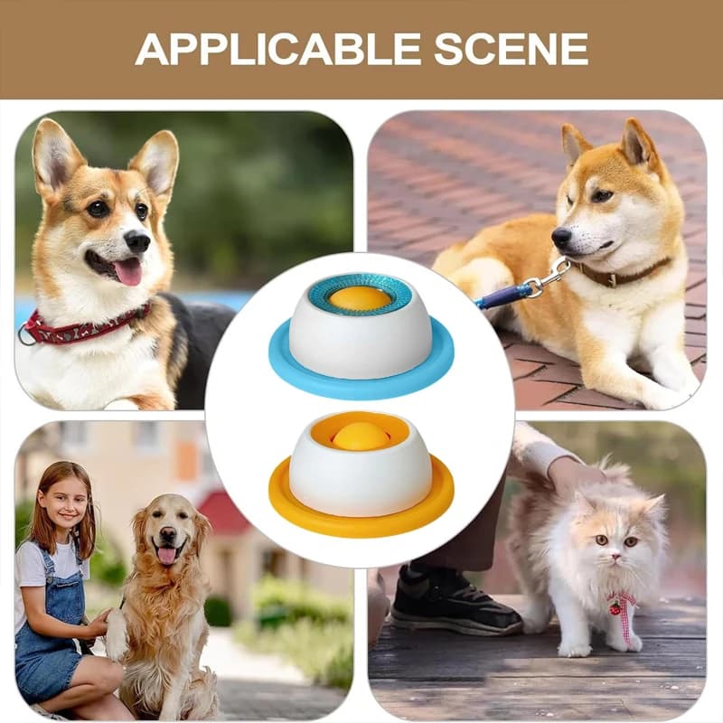 Pet Lick Mat Yogurt Licking Plate Slow Feeder for Dogs & Cats Interactive Snack Bowl Promotes Dental Health Pet Licking Mat Bowl - 6