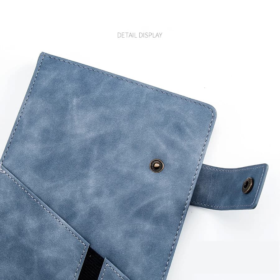 مجلة جلدية ممتازة مقاس A5، 200 صفحة مع جيب مرن، مذكرات يومية شخصية مثالية للكتابة والملاحظات والتفكير - 6