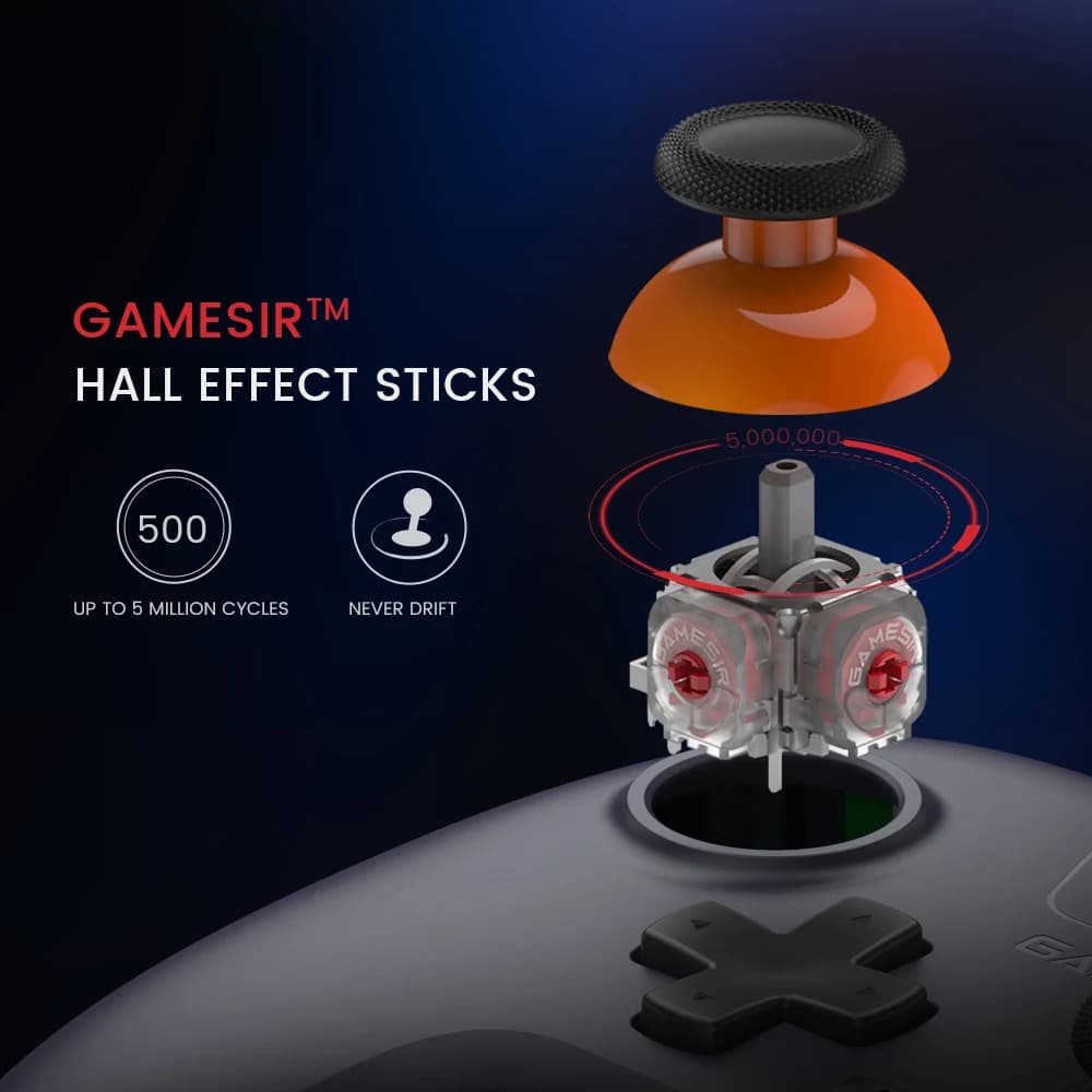 GameSir Nova Lite Switch Gaming Controller Hall Effect Gamepad for Nintendo Switch iPhone Android Phone PC - 4