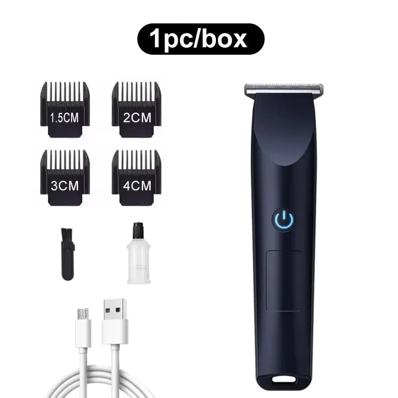 2026New Electric Hair Clipper Hair Trimmer for Men Body Groomer & Pubic Waterproof Hair Trimmer Replaceable Ceramic Blade - 6