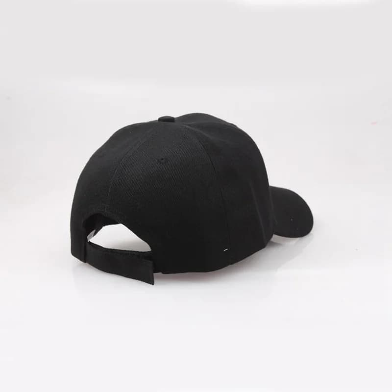 Black Cap Solid Color Baseball Cap Snapback Caps Casquette Hats Fitted Casual Gorras Hip Hop Dad Hats Men Women Unisex - 4