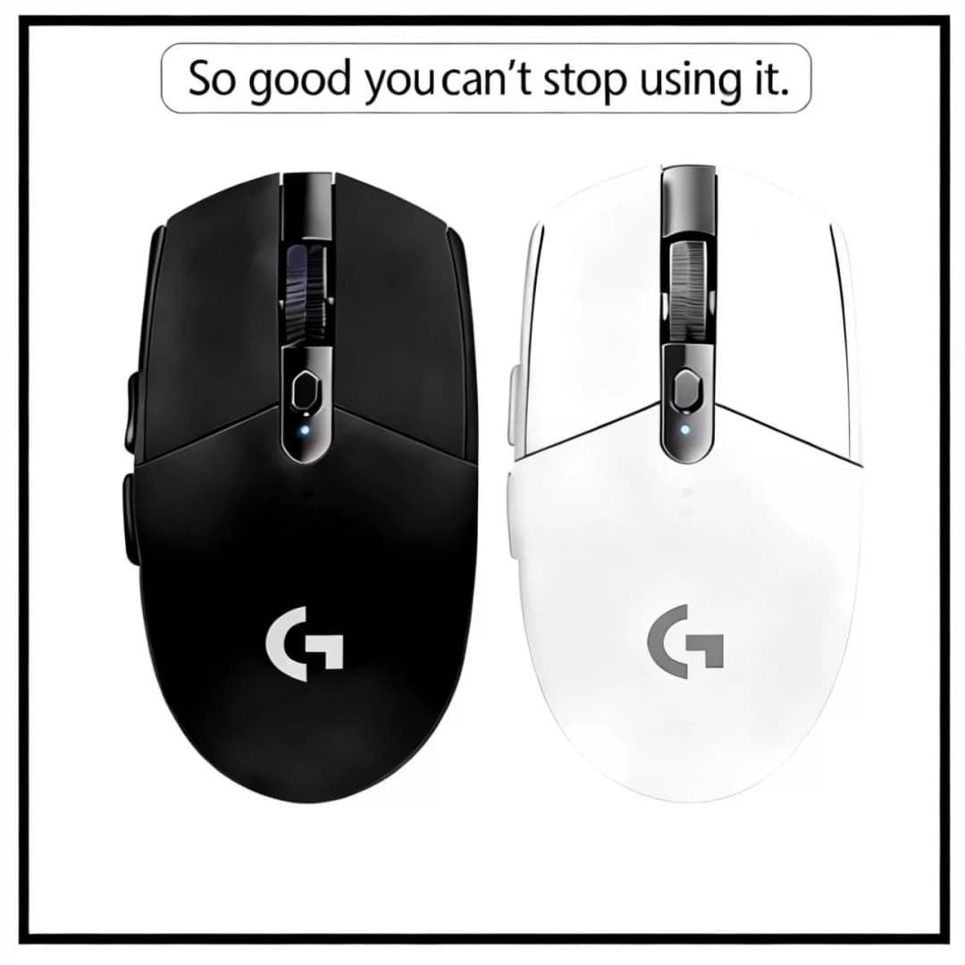 ماوس الألعاب اللاسلكي Logitech G305/G304، تقنية LIGHTSPEED بدون تأخير 1 مللي ثانية، مستشعر HERO بدقة 12000 نقطة لكل بوصة، 6 أزرار قابلة للبرمجة، بطارية تدوم حتى 250 ساعة لأجهزة الكمبيوتر الشخصي وماك