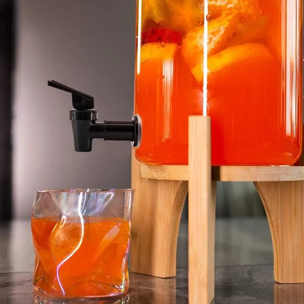 صنبور بلاستيك لزجاجة النبيذ الزجاجية مع فلتر، برميل خزان مياه، صمام موزع مياه، حنفية تبديل - 3