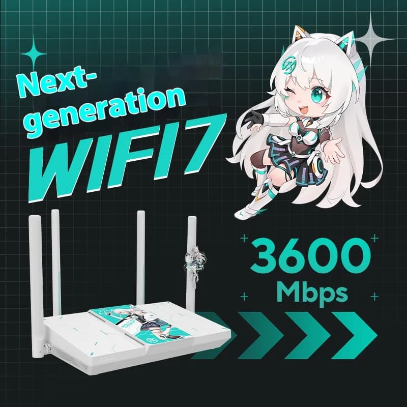 راوتر الألعاب ASUS RT-BE57 TUF Gaming WiFi7 بمنفذ 2.5G وتسريع لاسلكي AiMesh متوافق مع BE3600 - 2