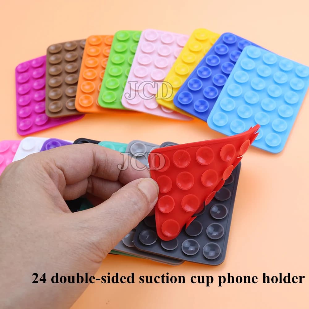 سيليكون الهاتف المحمول تحديد شفط كأس مزدوج الوجهين لوحة ثابتة سيارة شنت قوس جراب هاتف العالمي مكافحة زلة شفط كأس - 4