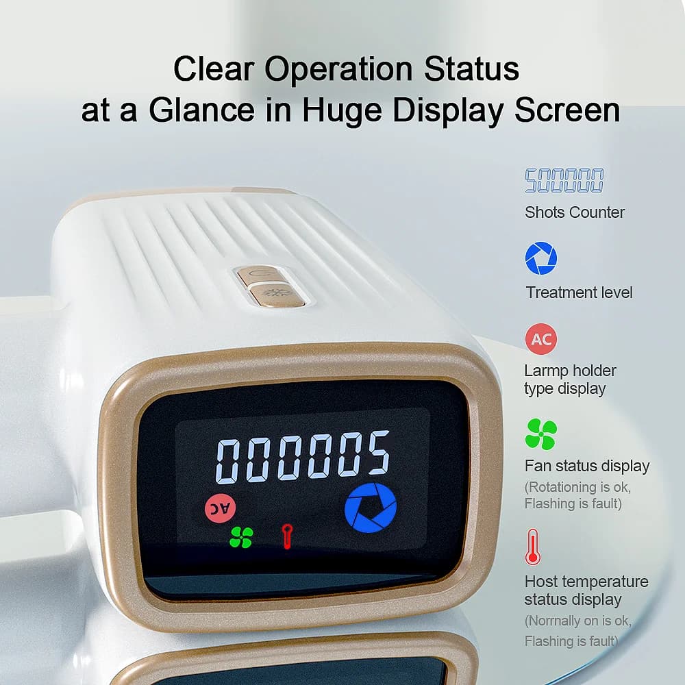 دروبشيبينغ جهاز إزالة الشعر بالليزر IPL للاستخدام المنزلي، علاج حب الشباب وتجديد البشرة - 4