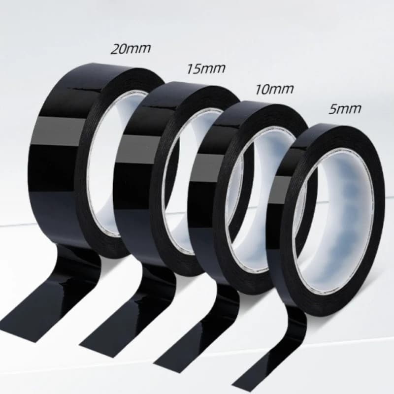 ملصقات سيارات سوداء ساطعة لحماية حواف النوافذ والأبواب من الخدوش، تصميم كروم زخرفي - 2