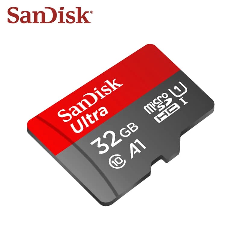 بطاقة ذاكرة SanDisk Ultra microSD A1 C10 فلاش TF للهاتف والجهاز اللوحي بسعات 32GB و64GB و128GB و256GB بسرعة قصوى 100Mb/s - 4