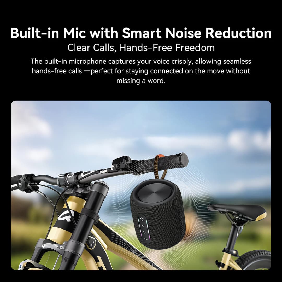 Blackview AuraBass 2 Portable Bluetooth Speaker, IPX7 Waterproof, 1800mAh, 7H Playtime, BT 5.3 for Outdoor, Camping, Travel - 6