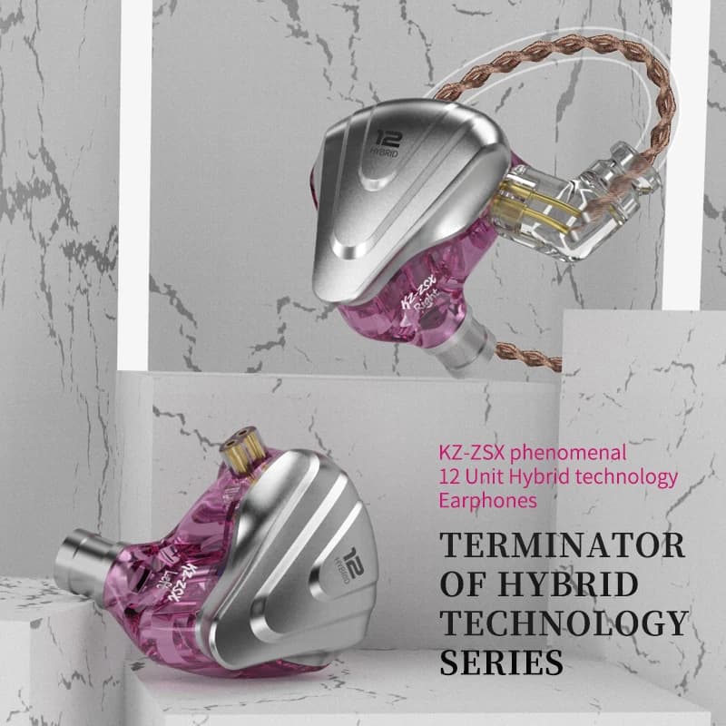 KZ ZSX Terminator سماعة رأس معدنية 5BA+1DD هايبرد 12 درايفر هاي فاي باس سماعات أذن في الأذن مونيتور إلغاء الضوضاء سماعات أذن - 4