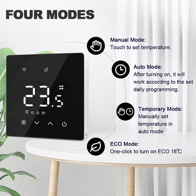 Tuya Smart Thermostat Water Gas Boiler WiFi ZigbeeBattery Wireless Floor Heating Temperature Remote Controller Google Home Alexa - 5