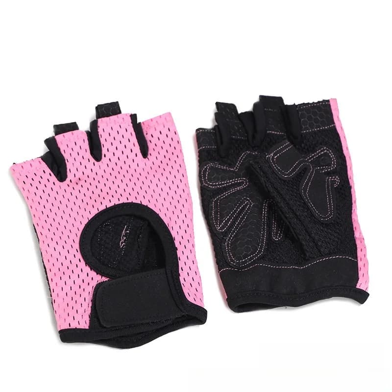 قفازات ركوب الدراجات بدون أصابع احترافية للياقة البدنية في الجيم، قابلة للتنفس، مقاومة للانزلاق، للنساء والرجال، نصف إصبع، لصيد الأسماك في الصيف، للدراجات الهوائية النسائية - 5