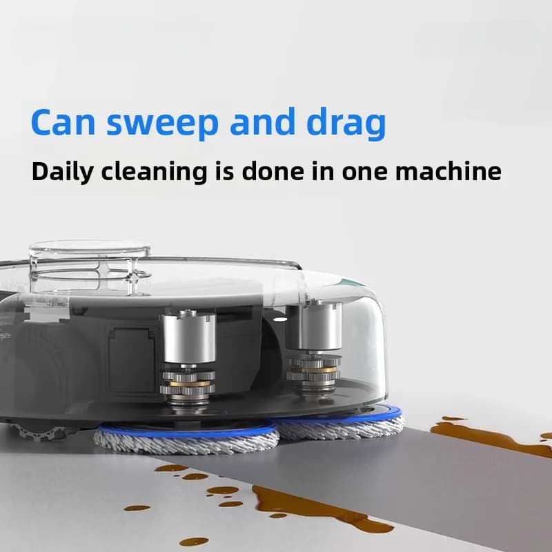 NEW - Ecovacs mini robotic vacuum cleaner with integrated sweeping, mopping, and suction system for fully automatic cleaning - 4