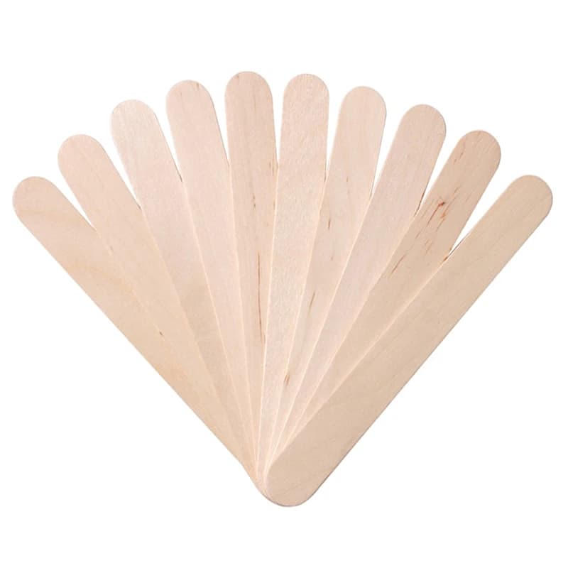 100PCS Disposable Wooden Hair Removal Wax Stick Woman Body Depilation Spatula Applicators Wood Tongue Depressor Beauty Tools