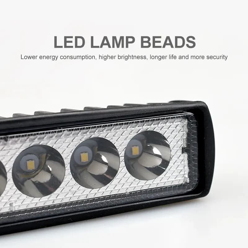6 LED Car Work Light High Bright Spotlight Universal Offroad Automobile Truck Driving Fog Headlights DRL Driving Lamp 12V - 2