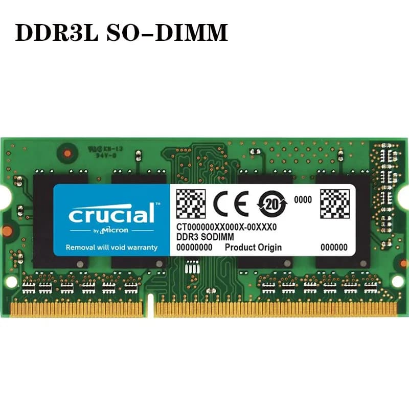 Crucial Ram Memory DDR3L 4GB 8GB 1333MHz 1600MHz PC3L 10600S 12800S 204Pin 1.35V SODIMM for Laptop Notebook Memoria RAM DDR3 - 4