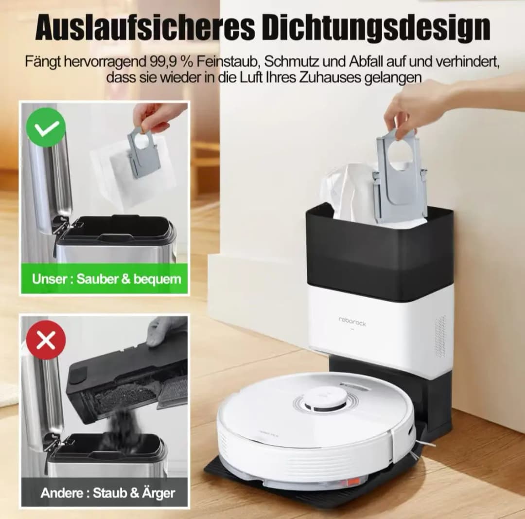 Roborock S8 S8 Pro Ultra S8+ S8 Plus S7 Maxv Ultra S7 Pro Ultra Q8 Max Plus Q7 Max  Robot Vacuum Dust Bags Accessories - 2
