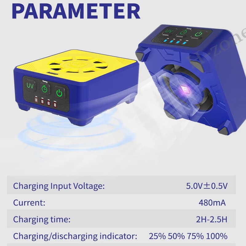 MECHANIC CUV-3 Cooling and Curing Fan Smoke Extraction For Motherboard Fast Heat Dissipation UV Curing Smoke Exhaust Fan Tools - 6