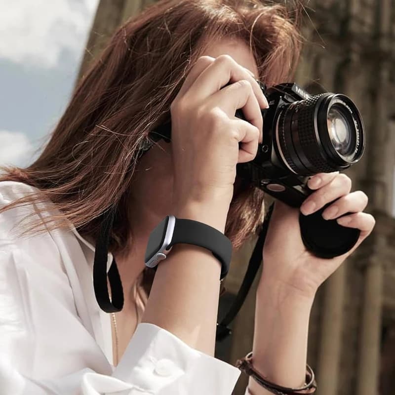 حزام سيليكون لساعة أبل مقاس 46 ملم 44 ملم 45 ملم 40 ملم 41 ملم 42-38 ملم 49 ملم سوار رياضي آي واتش سلسلة 11 10 9 8 7 6 5 SE Ultra3 - 3