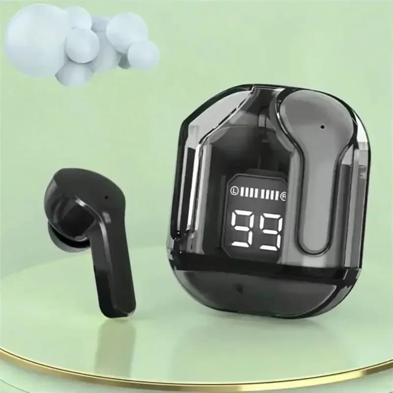 TWS LED 150mAh Power Digital Display Headset Wireless Headphones Power Digital Display Stereo Sound Earphones for Smartphones - 2