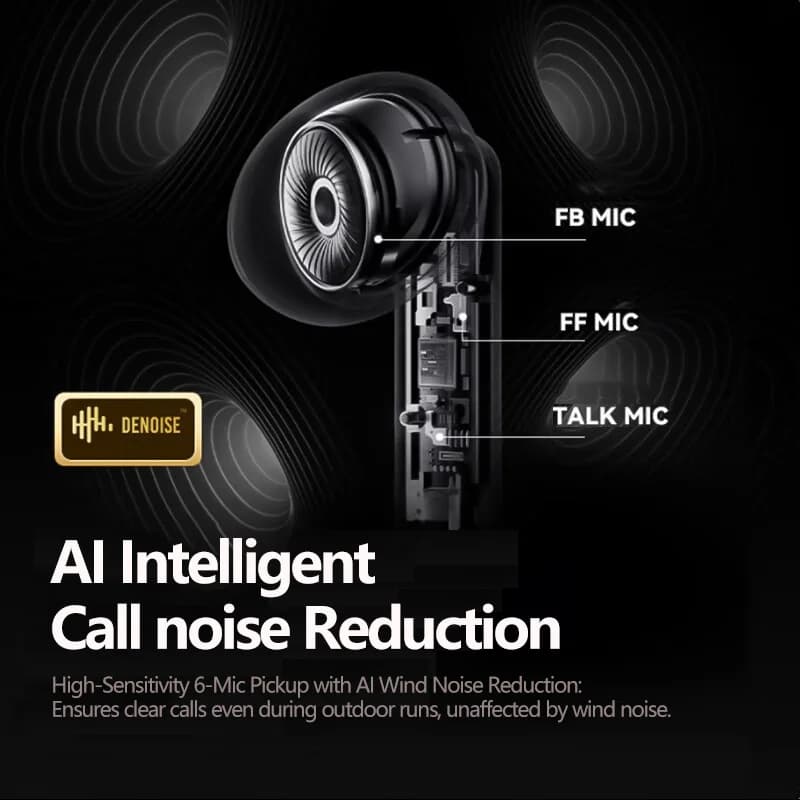 سماعات أذن أصلية لينوفو LP49 TWS بلوتوث 5.4 لاسلكية للألعاب وضع مزدوج إلغاء الضوضاء مكالمات HD سماعات رياضية - 5