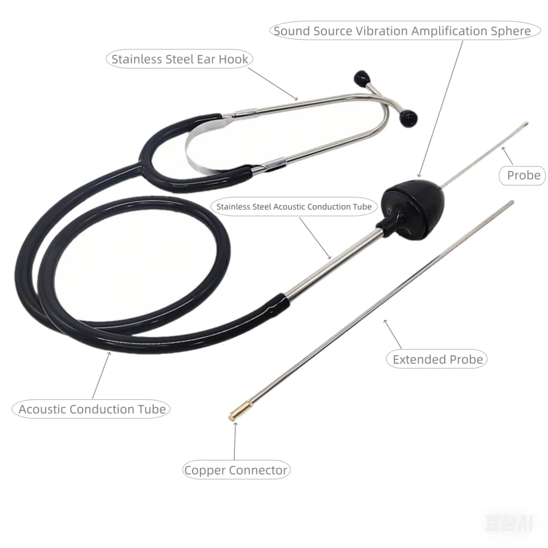 Auto Cylinder Stethoscope Car Engine Block Diagnostic Automotive Engine Hearing Tool Car Detection Engine Analyzer - 6