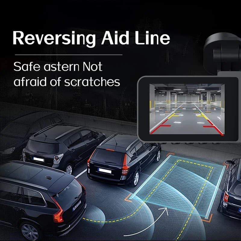 كاميرا سيارة جديدة بدقة 1080P HD WIFI، تسجيل فيديو أمامي وخلفي، رؤية ليلية، اكسسوارات سيارات - 5