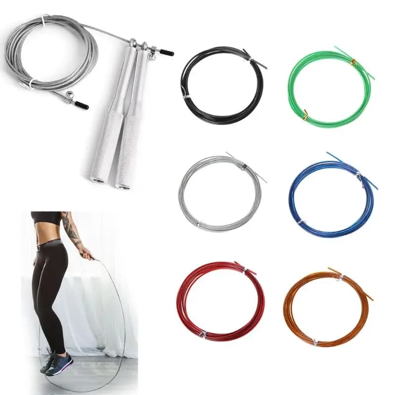 سلك فولاذي قابل للاستبدال بطول 3 أمتار لحبال قفز السرعة، حبل طفر احتياطي - 3