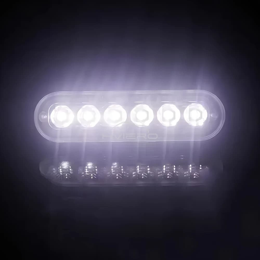 1X شاحنة 12V-24V LED تحذير وميض شبك مصباح وميض بار جانبي سيارة إشارة حمراء صفراء بيضاء إشارة دوران إضاءة ضباب دائمة - 3