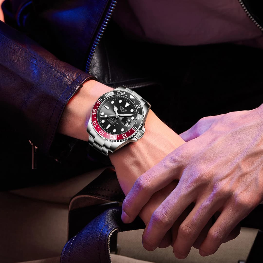 LIGE quartz wristwatch brand new men's watch luminous stainless steel business luxury clock waterproof gift mens watch reloj+BOX - 3
