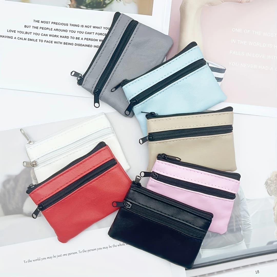 Women Men Coin Purse Men Small Bag Wallet Change Purses Zipper Money Bags Children Mini Wallets Leather Key Holder carteira - 5