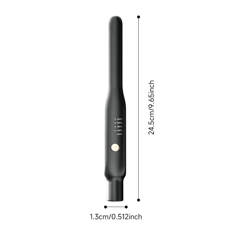 مكواة فرد وتمويج شعر صغيرة 2 في 1، تسخين سريع من السيراميك 140-220 °C، محمولة لتصفيف الشعر القصير أثناء السفر - 3
