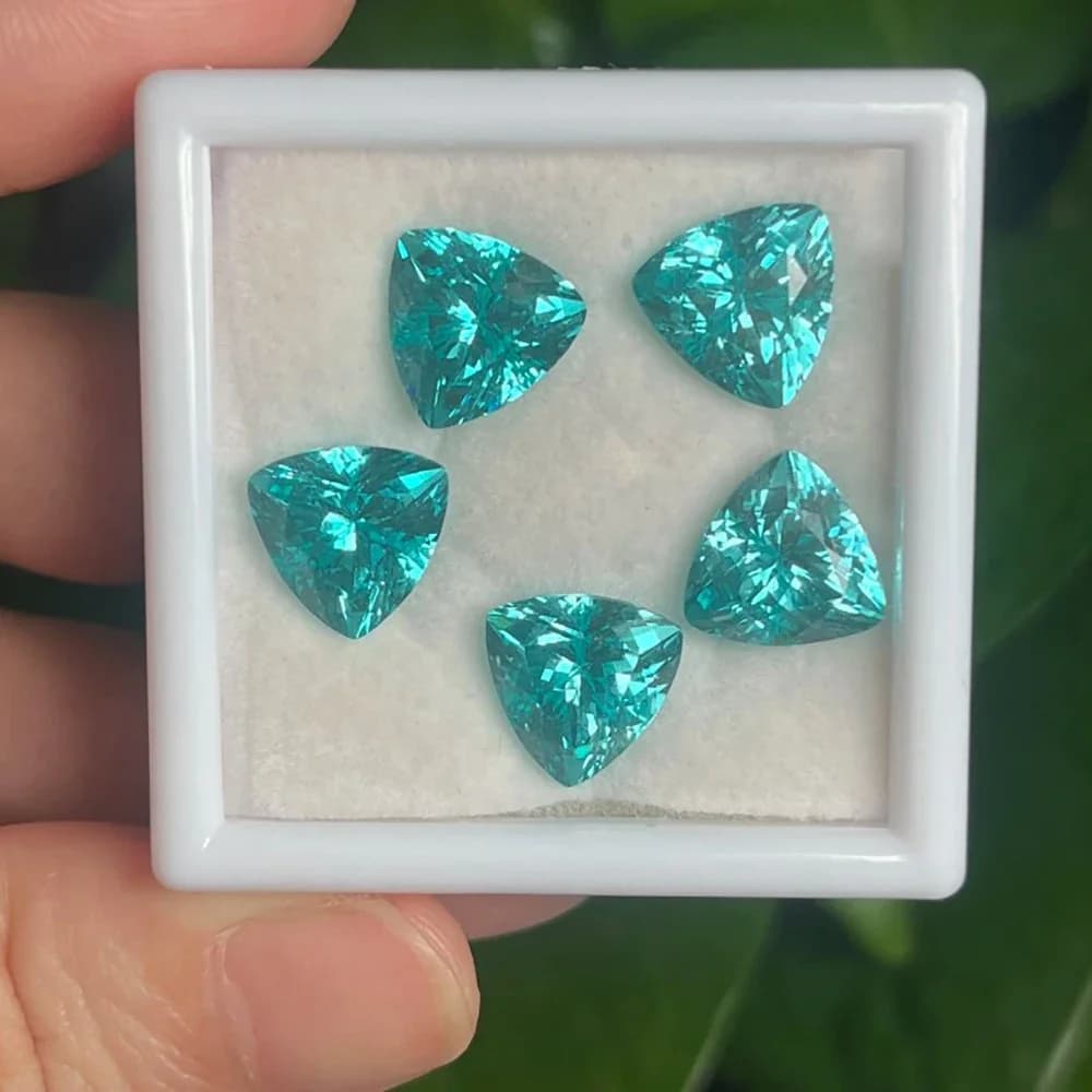 صندوق تخزين مجوهرات الماس المربع الشفاف حافظة عرض الحجر منظم الأحجار الكريمة المستديرة قطعة واحدة صندوق هدايا صغير للعملات المعدنية - 2