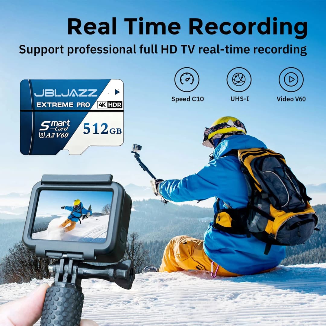 Extreme Pro Micro SD Card Memory Card High Speed U3 V60 4K Full HD TF Flash Cards 128GB 256GB 512GB 64GB For GoPro Action Camera - 3