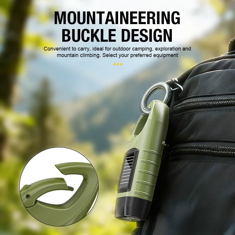 كشاف يدوي يعمل بالطاقة الشمسية ويدوي متعدد الوظائف إمداد طاقة تخييم إضاءة طوارئ LED مولد إضاءة خارجية - 6