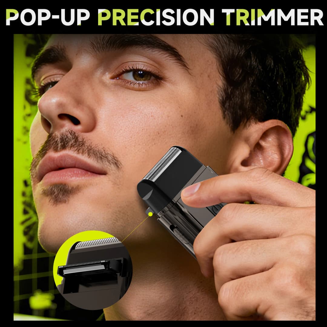 ENCHEN MS003 Compact Foil Shaver With POP-UP Precision Trimmer Type-C Charging With Indicator 7000RPM Strong Motor - 5