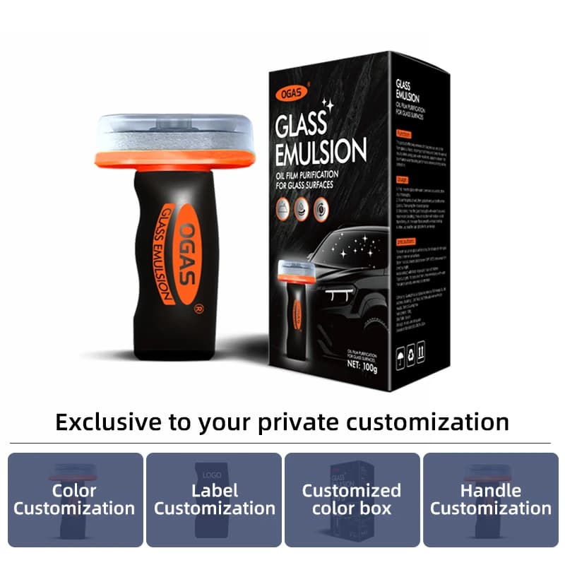 فرشاة تنظيف طبقة الزيت من زجاج السيارة من OGAS، معجون تنظيف طبقة الزيت من الزجاج الأمامي، رغوة تنظيف السيارات دون إتلاف الزجاج، جديد - 3