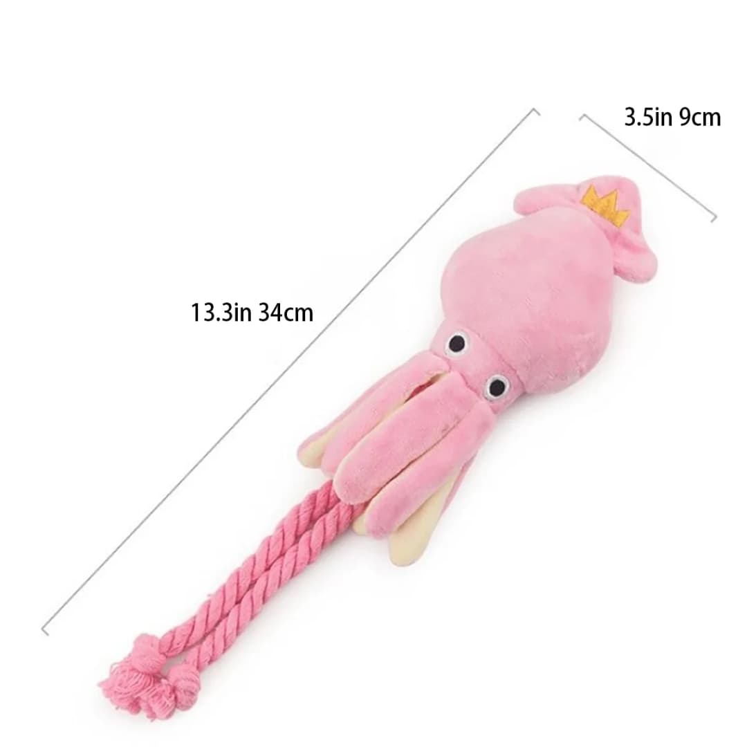 Supet Pet Octopus Plush Rope Toy Is Bite-resistant, Fun and Interactive, Suitable for Indoor and Outdoor Use - 3