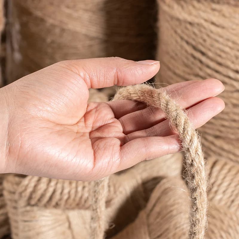 Twisted Jute Rope DIY Cat Scratcher Replacement Cat Tree Climbing Frame Binding Rope Durable Cat Scratching Toy Pet Supplies - 2