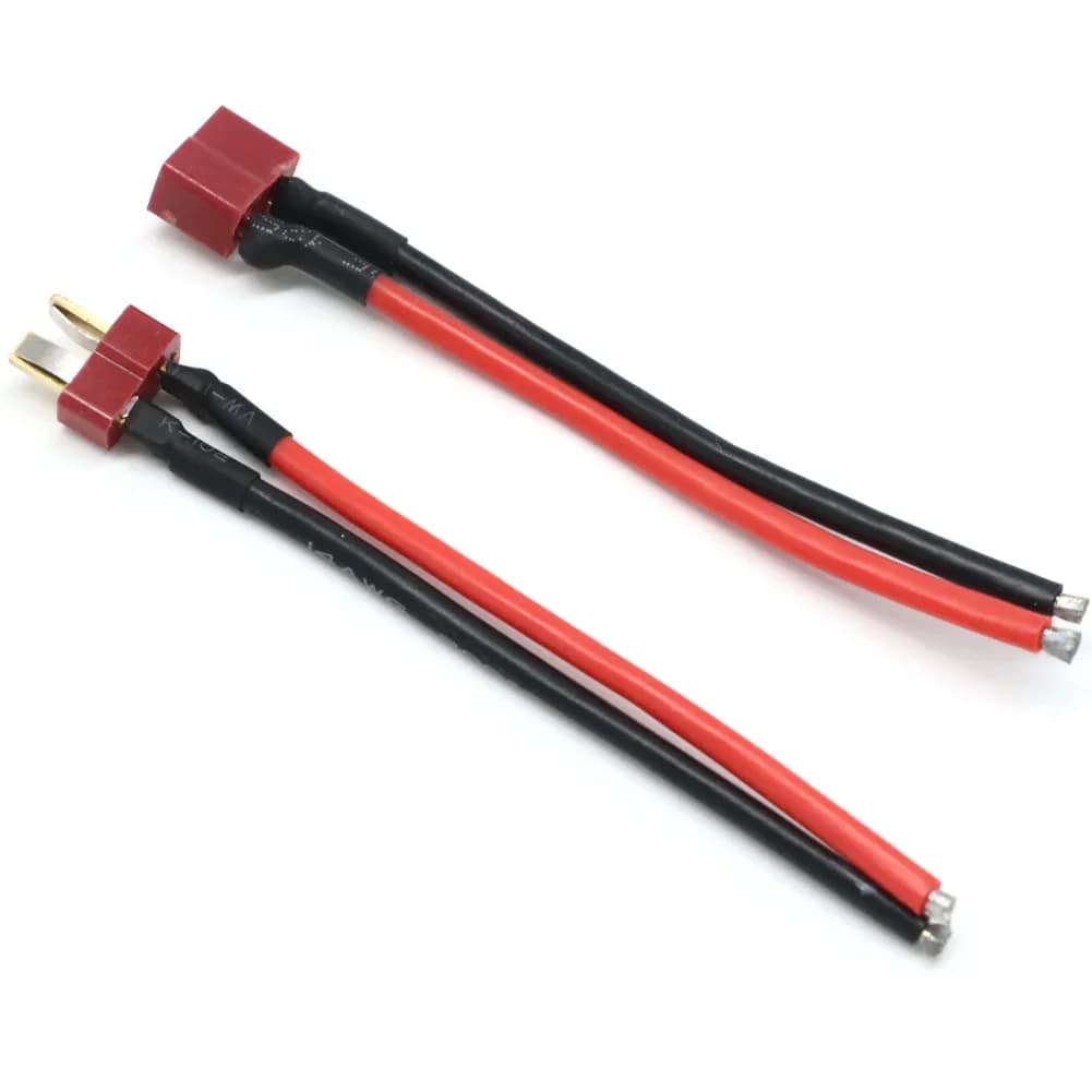 موصلات XT60 XT30 XT90 T، ذكر/أنثى، مع أسلاك سيليكون 100 مم 12/14/16AWG لكابلات بطاريات RC - 4