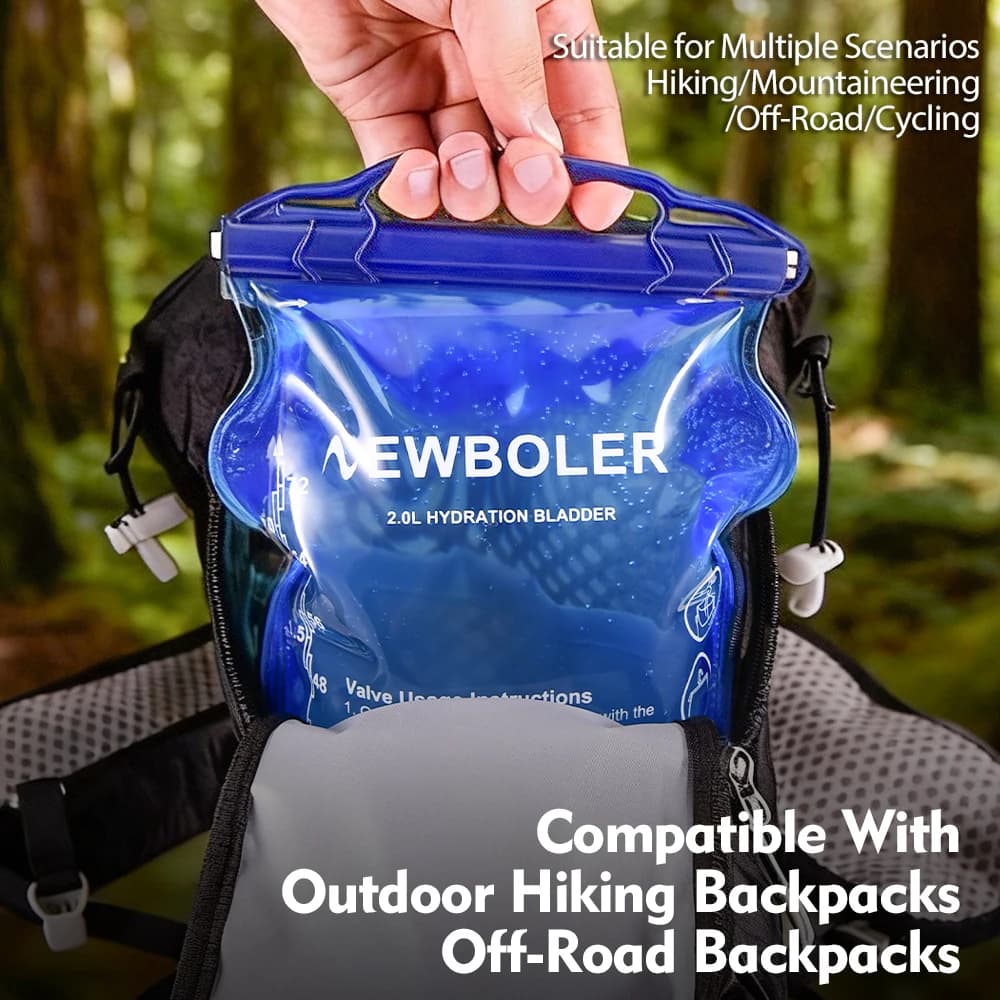 NEWBOLER Water Bag Reservoir Water Replenishment Bag Storage Bag without Bisphenol  1L 1.5L 2L 3L Running Sports Tank Backpack - 3