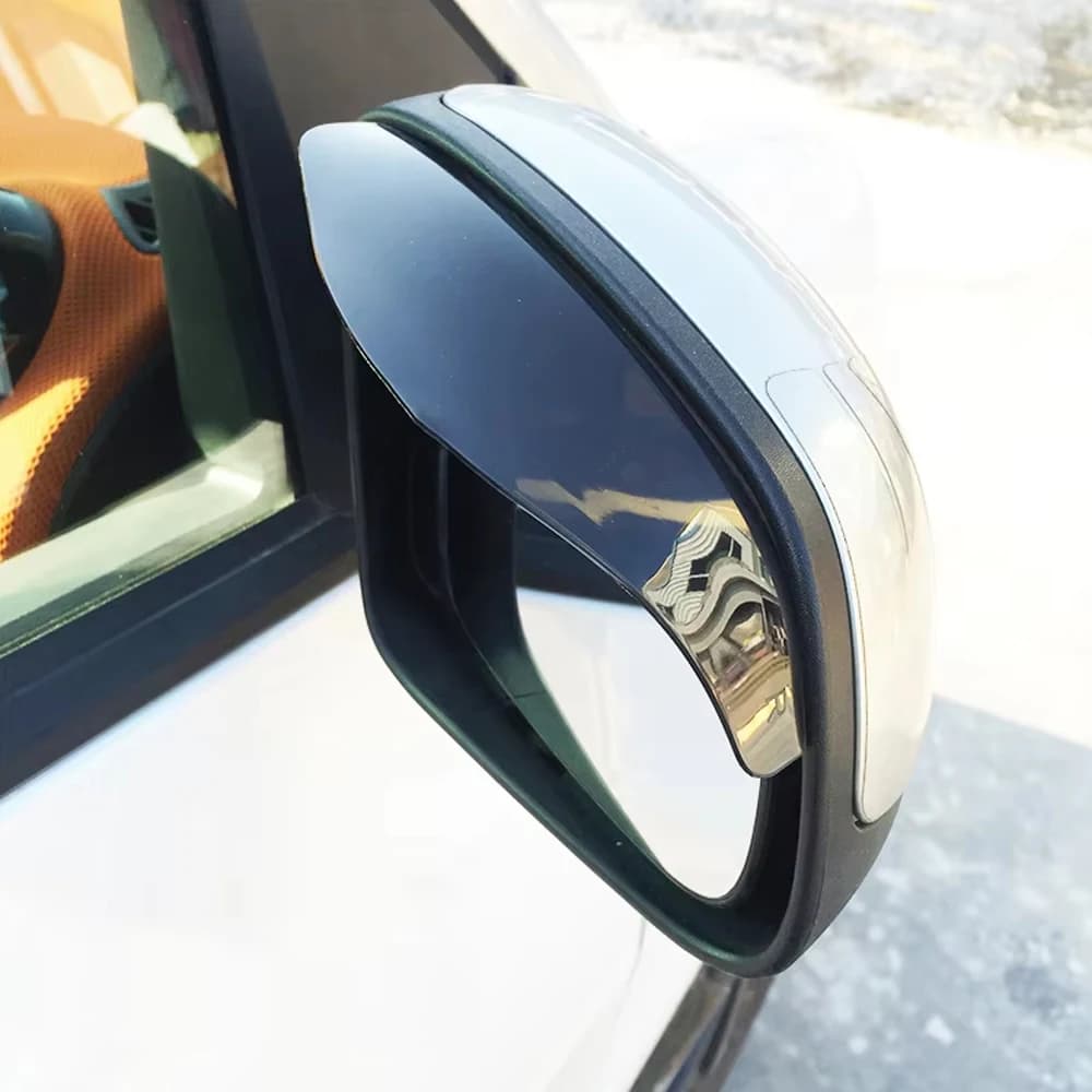 2Pcs Car Rearview Mirror Visor Baffle Rain Shield Eyebrow Mirror Deflector Cover Accessories For Smart 451 453 fortwo forfour