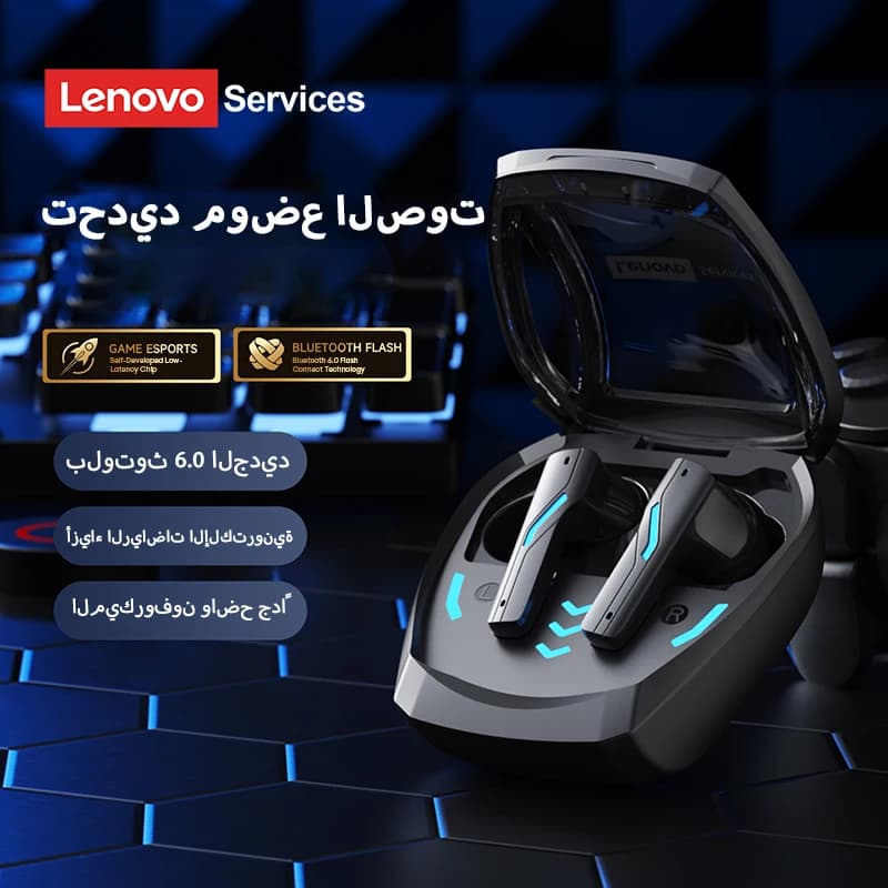 New Lenovo GT100 TWS Bluetooth 6.0 Gaming Headphones Low Latency Long Battery Life In Ear Wireless Earbuds HD Calls Earphones - 3
